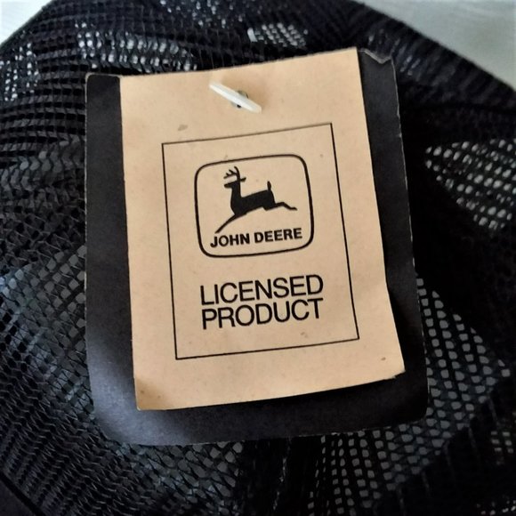 John Deere Ball Cap Klooster Louisville Snap Back Trucker Mesh Hat USA Tags VTG - Picture 3 of 8